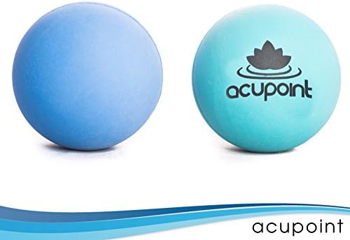 "Acupoint" Set Of Two Therapy Balls, Ideal for: Yoga, Deep Tissue And Trigger Point relief Or Self Myofascial Release. Great For Acupressure Points And Relief Of Tense Muscles.