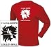 Langarm T-Shirt mit Druck VOLLEYBALL (Farbe rot) (Größe XL)