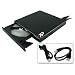 Slimline USB External Dual Layer DVD+-RW in black drive Reads and writes both CD & DVD media. Slim and portable drive for laptops, Netbooks and desktop PCs. Works with Windows and Linux. Works with Samsung NC10 Asus EEE PC , Macbook Air , Acer Aspire One and any other netbooks / laptops.