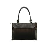Ladies Business Suede Computer Tote - Black