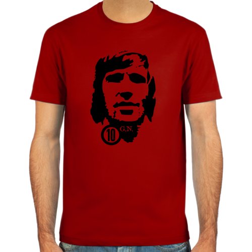 T-Shirt Günter Netzer ::: Farbauswahl: skyblue, sand, weiß oder deepred ::: Größen: S-XL ::: Fußball-Kult