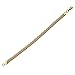 EDFORCE Stainless Steel Yellow Gold-Tone Caviar Chain Womens Necklace Bracelet Set