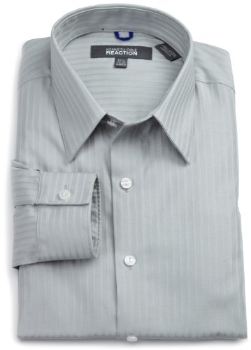 Kenneth Cole Reaction Men's Fitted Tonal Solid Dress Shirt