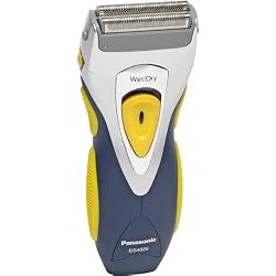 Panasonic ES4026NC Pro Curve Rechargeable Double Blade Wet/Dry Men's Shaver, Blue/Yellow