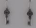 Silver Key Earrings
