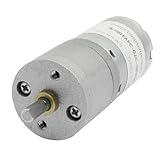 uxcell DCギヤモータ　ギアボックスモーター　高トルク永久磁石　DC24V 48RPM