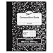 Pacon Composition Book, 9 7/8" x 7 1/2", Quadrille Ruled, 200 Pages (100 Sheets), White/Black