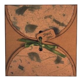 6.5in SQUARE PETAL CARD 10 PK by Card Tables