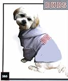 Doggie Duds Hooded Sweatshirt Duds Ash Wine X Lg