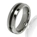 Van Maar Herren-Ring Wolfram Emaille schwarz 60 60420036