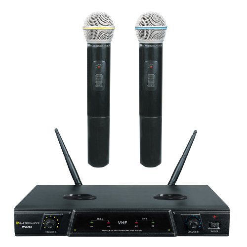 Martin Ranger WM300 VHF Dual Channel Rechargeable Wireless Microphone Best Buy! kutun080412