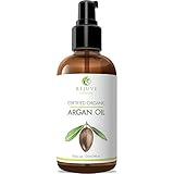 RejuveNaturals Virgin Moroccan Argan Oil - 100% Pure and Certified Organic (4 Fl. Oz.) for Face, Hair, Skin and Nails