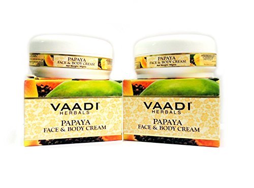Papaya Face & Body Cream - Herbal Cream - Rich in Anti-oxidant Content Fights Aging - Keeps Skin Supple and Elastic Fights Wrinkling and Promotes Cell-growth - Regular Use Is Bound to Keep Your Skin Forever Youthful - All Natural - Paraban Free - Sul