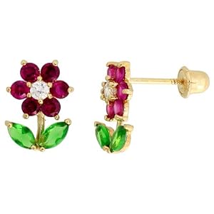 14k Yellow Gold 3/8