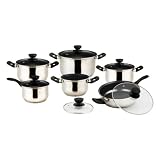 Vinaroz 12-Piece Vicenza Stainless Steel Cookware Set