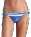 Diesel Women's Brigitte String Bikini Bottom,Blue/White,X-Large