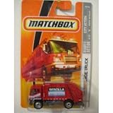 Mattel Matchbox 2008 MBX City Action 1:64 Scale Die Cast Metal Car #46 - 08 Garbage Truck RED NEW BED LLA