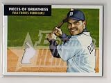 2007 Bowman Heritage Ivan Rodriguez Pieces of Greatness Game Used Jersey Baseball Card