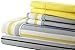 Spirit Linen home SL EST. 1988 - King Sheets, Super Soft Traditional Home Microfiber Bedding Set, Lightweight Home Decor & Ideal for All Seasons, King, Grey/Yellow Stripe