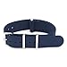 2pc 22mm Nato Ss Nylon Striped Black,navy Blue Interchangeable Replacement Pebble Lg Watch Strap Band