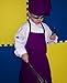 Chefskin Purple Apron Kids Children Fits 7-12 Yr Olds 19x28 Fabric Photo Transfer
