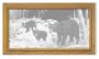 Decorative Framed Mirror Wall Decor With Black Bear Etched Mirror - Black Bear Decor - Unique Black Bear Gift Ideas - Ready To Hang - 27'' w x 15'' h