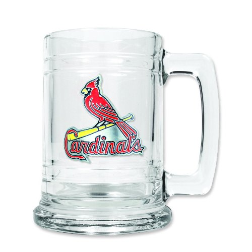 MLB St Louis Cardinals Glass Tankard 15oz