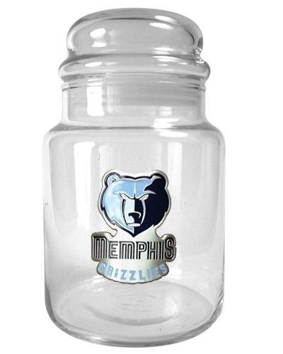 NBA Memphis Grizzlies 31-Ounce Glass Candy Jar - Primary Logo