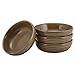 Rachael Ray Cucina Dinnerware 4-Piece Stoneware Fruit Bowl Set, Mushroom Brown