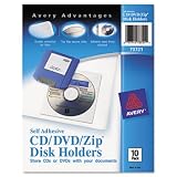 Self-Adhesive Media Pockets, 10/Pack