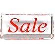 Crystal "Sale" Jewelry Sign Showcase Counter Display