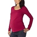 Liz Lange&reg; for Target&reg; Basic Long Sleeve Scoop Neck Tee - Pink