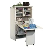 Craft / Sewing Machine Cabinet Storage Armoire Organizer Drop Leaf Table - Shipping Center Paper / Cloth and more!