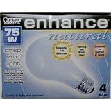Feit Electric 75A/D/4 75-Watt A19 Full Spectrum Bulb, 4-Pack
