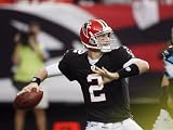 Panthers Falcons Football: Atlanta, GA - Matt Ryan Photographic Poster Print by John Bazemore, 24x18