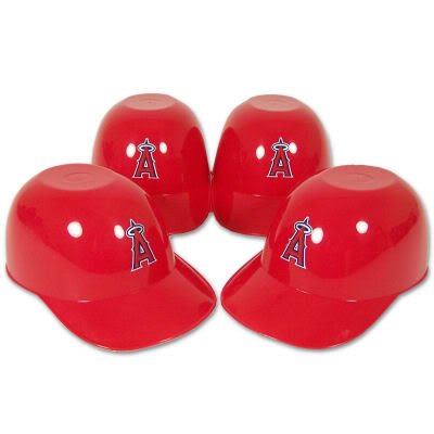 LOS ANGELES ANGELS BATTING HELMET ICE CREAM SNACK BOWLS 4PK