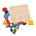 Soledi Intellectual Geometry Puzzle fractions Toy Montessori Early Educational Learning Kids Baby Children Building Stacking Block Wooden Shape Interesting Gift