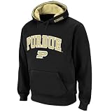 Purdue Boilermakers Black Classic Twill II Pullover Hoodie Sweatshirt (Large)