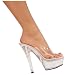 Women's Sexy Clear Slip-On Costume Shoes (Size: 7)
