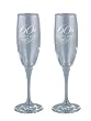 Hortense B. Hewitt Wedding Accessories Toasting Flutes, 60th Anniversary Flutes, Set of 2