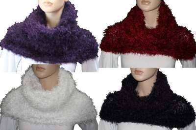 Ladies Shaggy Magic Snood Scarf By RJM GL291
