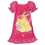 Disney Princess Belle Size XXS [ 2 / 3 ] for Toddler Girls Beauty & the Beast Nightshirt Nightgown Pink Yellow