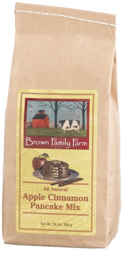 Brown Family Farm All Natural Apple Cinnamon Pancake Mix, 24-Ounce Bags (Pack of 6) by Brown Family Farm