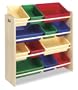 Whitmor 6436-1523-DS Kids' 12-Bin Organizer, Primary Colors