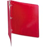 ACCO Presstex 1 Inch Ring Binder, 8.5 x 11 Inch Sheet Size, Executive Red (A7038619-C)
