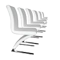 Design Esszimmerst�hle Sitzgarnitur Dinning-Set 6 tlg. Weiss