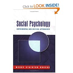 Social Psychology: Experimental and Critical Approaches