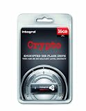 Integral Crypto with AES encryption - USB flash drive - 16 GB - USB 2.0