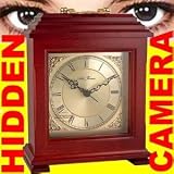 Mantle Clock Wireless Low Light Hidden Camera   Black & White 0.0001 Lux Ultra Low Light Concealed Covert Video Camera   700' Range 2.4 GHz Wireless Transmitter / Receiver Just Plug Into Your Mini DVR (Digital Video Recorder), VCR or TV   Great Spy Nanny Cam For Security or Portable Micro Surveillance