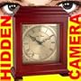 Mantle Clock Hidden Camera - Black & White 0.05 Lux Hardwired Concealed Covert Video Camera - Just Plug Into Your Mini DVR (Digital Video Recorder), VCR or TV - Great Spy Nanny Cam For Security or Portable Micro Surveillance